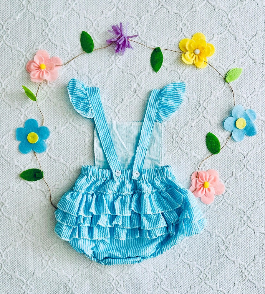 HAZEL-Baby Girls Ruffle Romper - Lele & Co