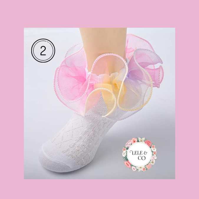 Girls Tulle Socks - Lele & Co