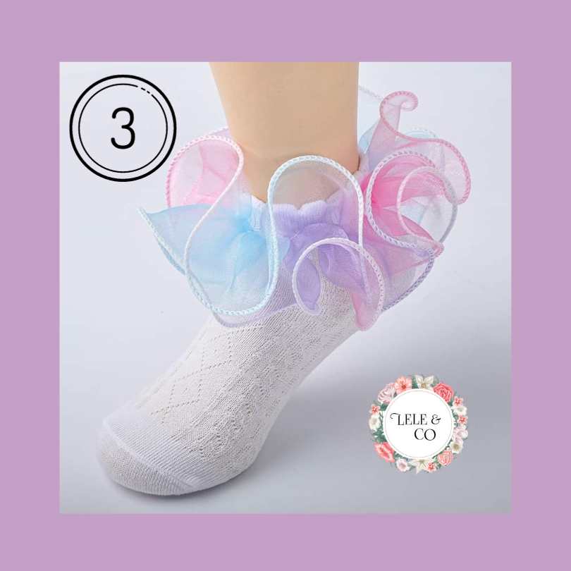 Girls Tulle Socks - Lele & Co