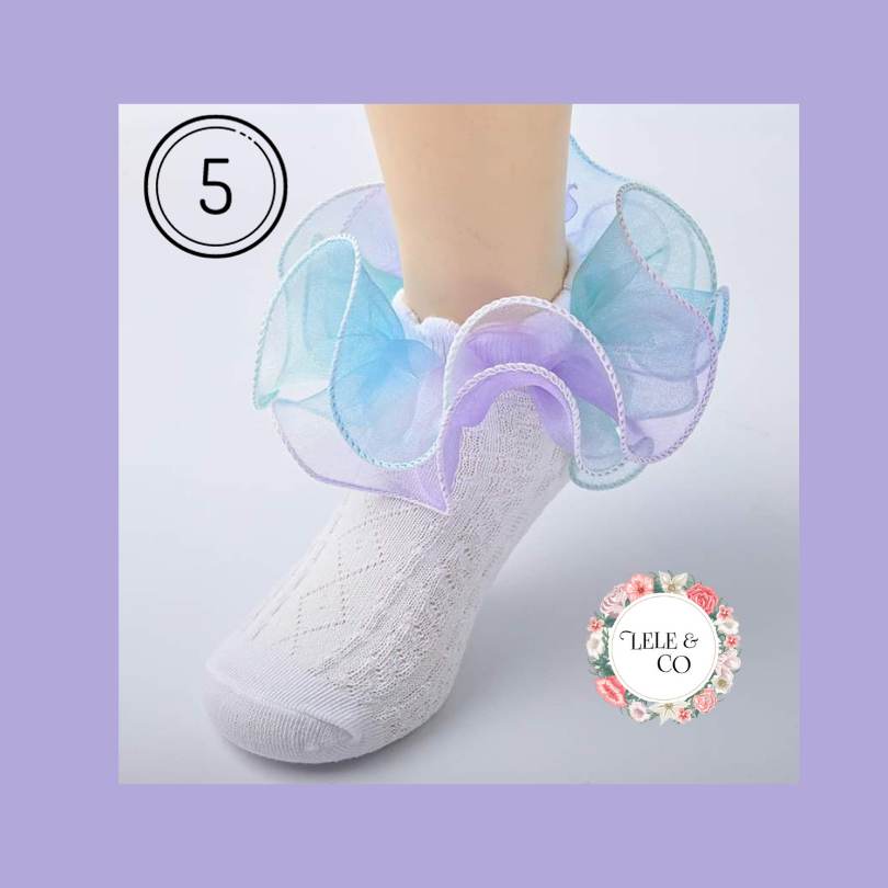 Girls Tulle Socks - Lele & Co