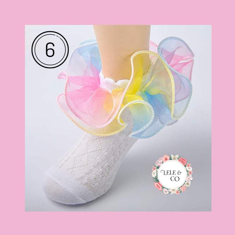 Girls Tulle Socks - Lele & Co