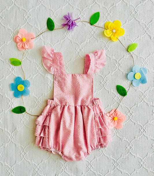 HAZEL-Baby Girls Ruffle Romper - Lele & Co