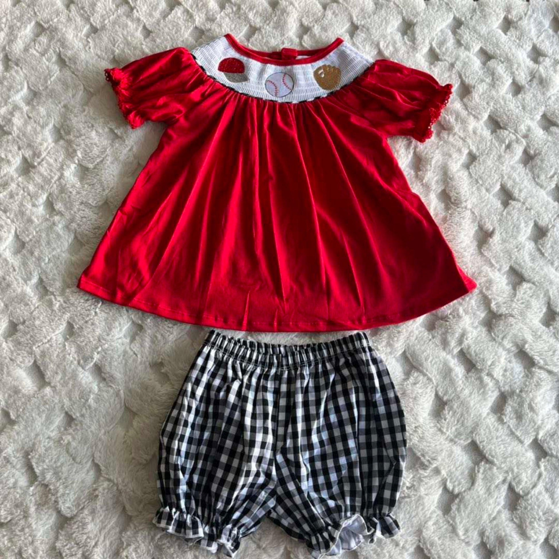 RUTH - Baseball Matching Girls Set - Lele & Co